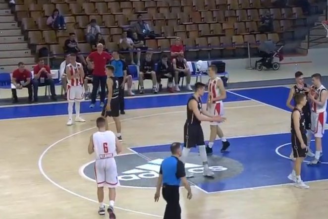 „Ryto“ ir „Crvena Zvezda“ jaunimo akistata (nuotr. stop kadras)