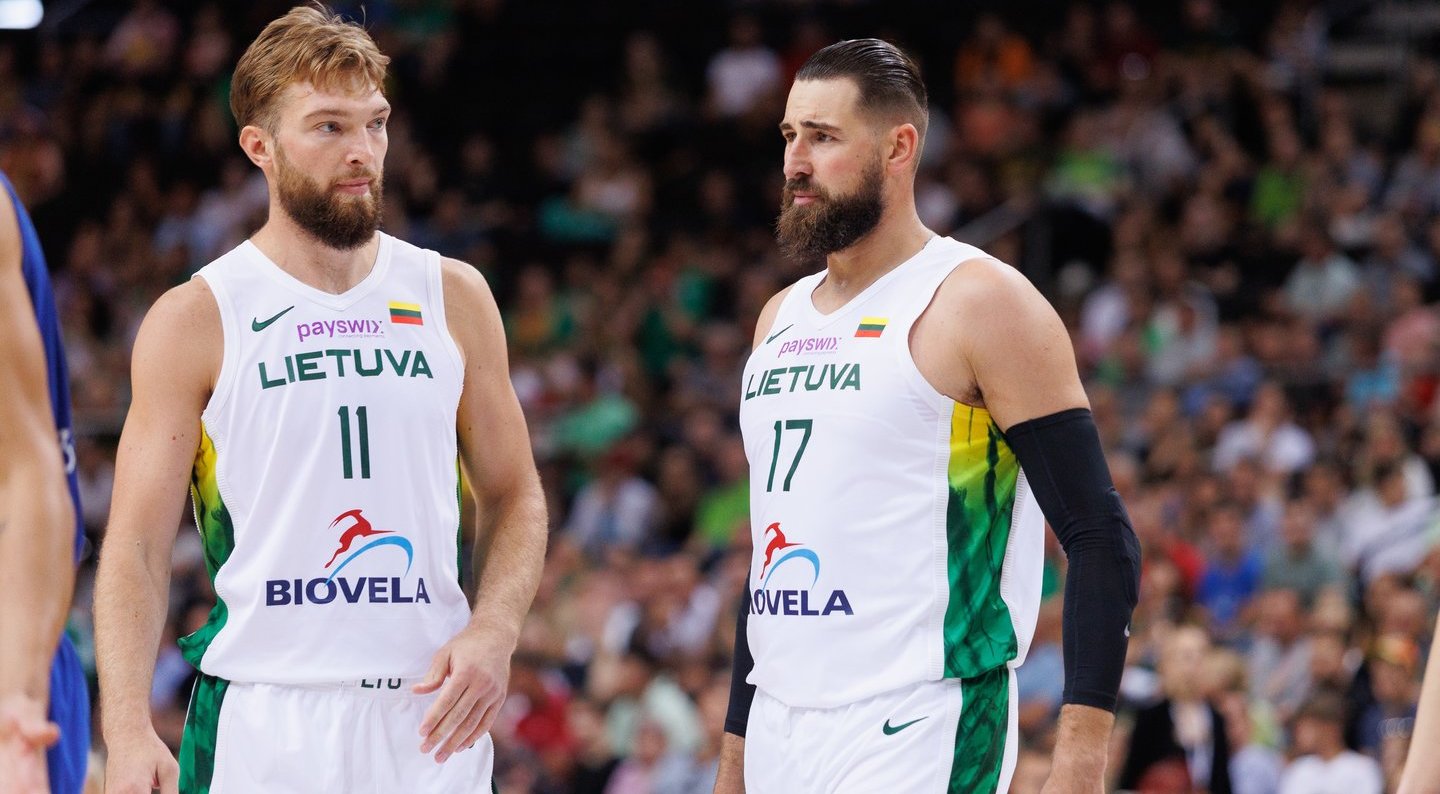 Trys iš trijų: NBA bokštų vedama Lietuvos vyrų krepšinio rinktinė neturėjo vargo su suomiais