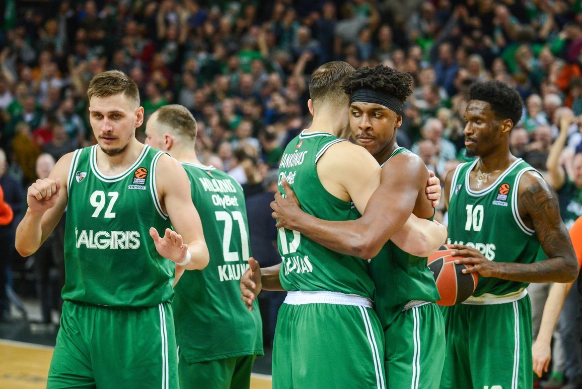 „Žalgirio“ krepšininkai. (nuotr. Fotodiena/Justino Auškelio)