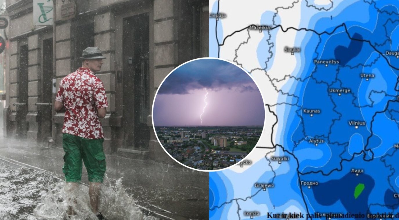 Liepą pasitiksime audringai: vienam Lietuvos regionui smogs škvalas