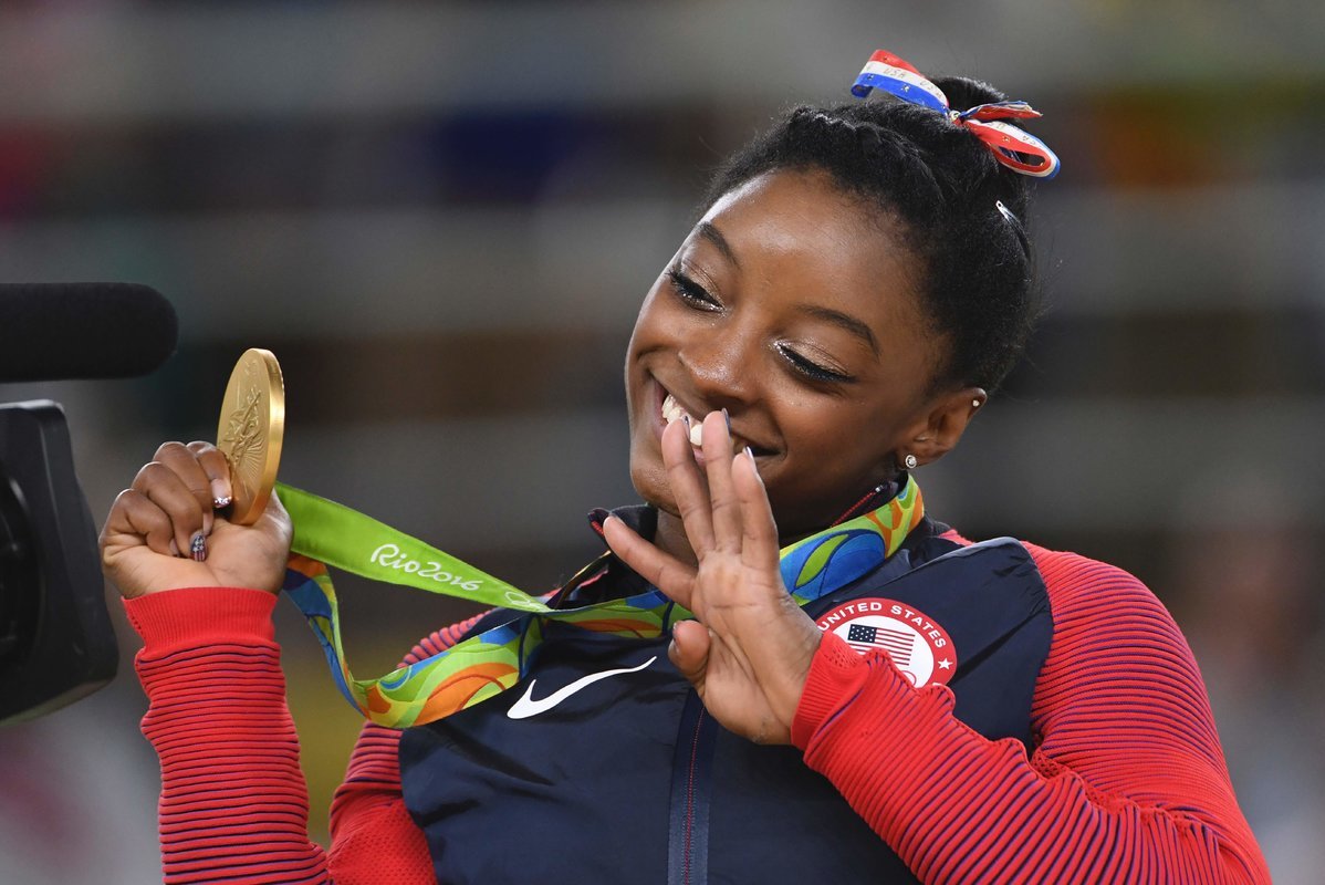 Simone Biles (nuotr. SCANPIX)