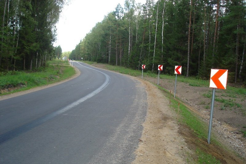 Išasfaltuotas žvyrkelis (nuotr. Organizatorių)