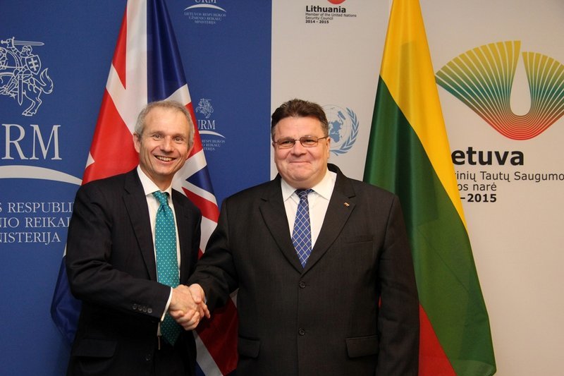 L. Linkevičius ir D. Lidingtonas (nuotr. URM)