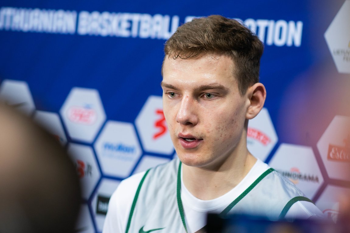 Rokas Jokubaitis debiutuos Lietuvos krepšinio rinktinėje. (nuotr. Fotodiena/Justino Auškelio)