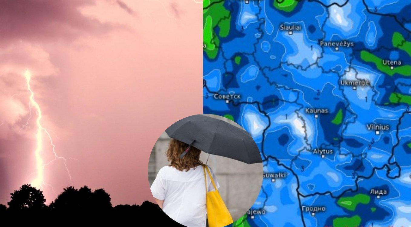Nevaldoma stichija: dalį Lietuvos užpylė kruša, Vilniaus rajoną skalbia liūtis su ledais