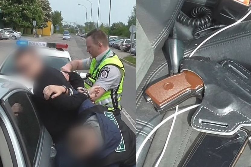 Sulaikytas įtariamasis vaikų tvirkintojas (policijos nuotr.)