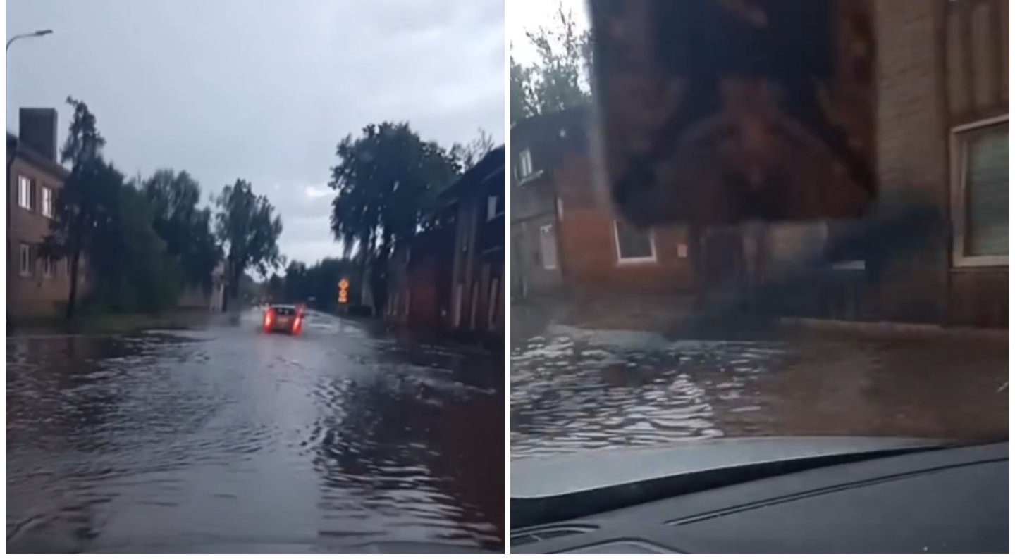 Vieną Lietuvos regioną talžė stichija: gatvės visiškai paskendo