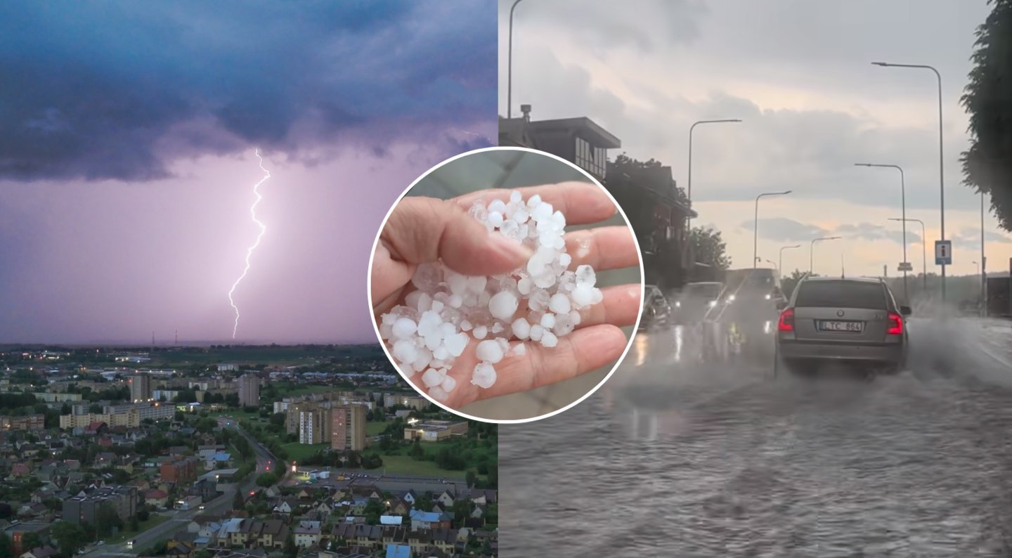 Į Lietuvą atkeliauja ciklonas Xandria: štai kur liūtis su kruša gali smogti stipriausiai