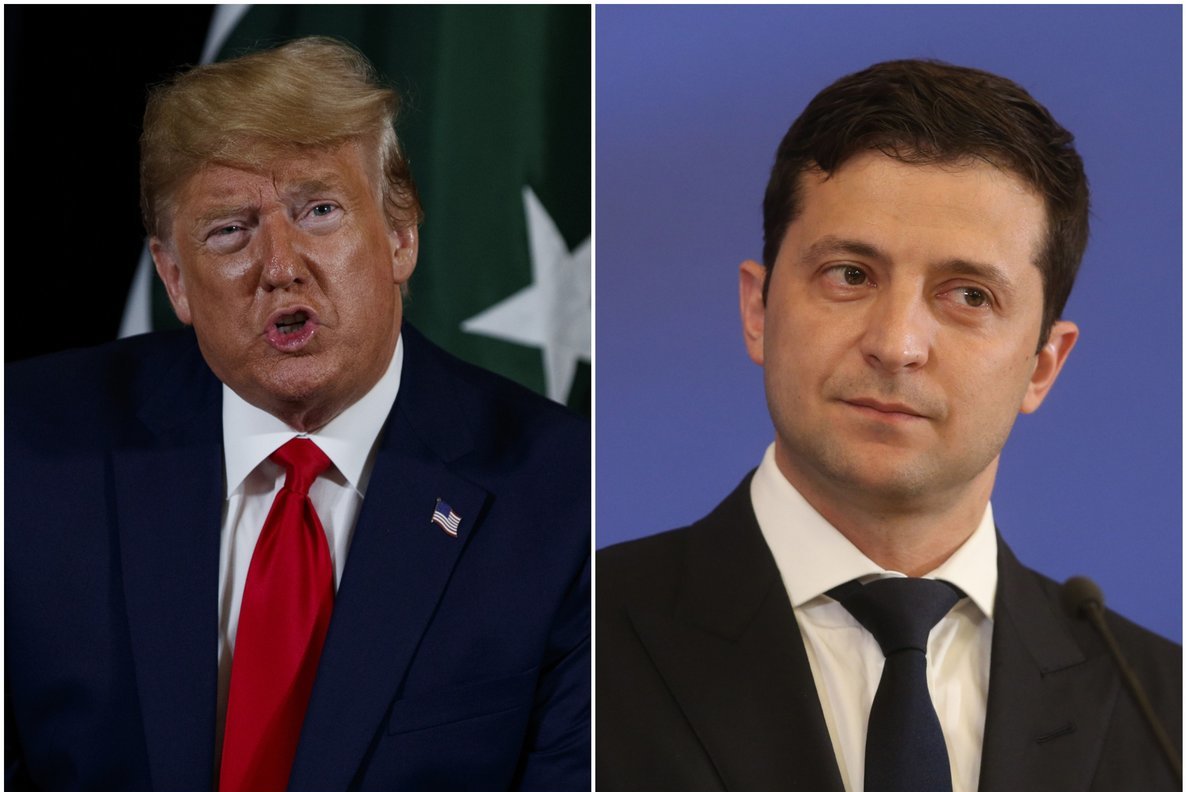 Donaldas Trumpas ir Volodymyras Zelenskis (nuotr. SCANPIX)