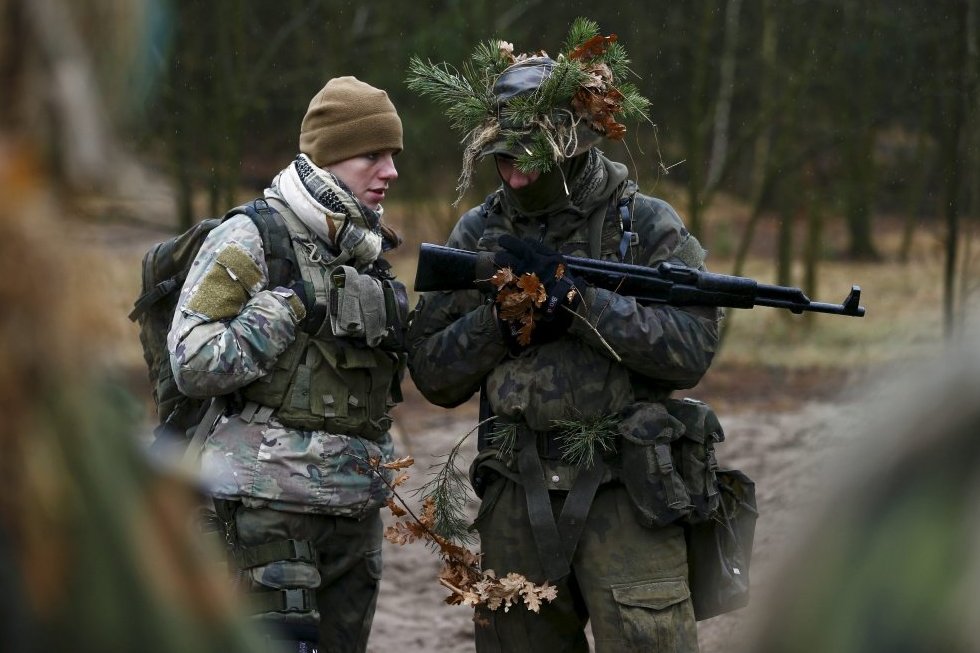 SJS Strzelec šaulių pratybos 2014-aisiais (nuotr. SCANPIX)