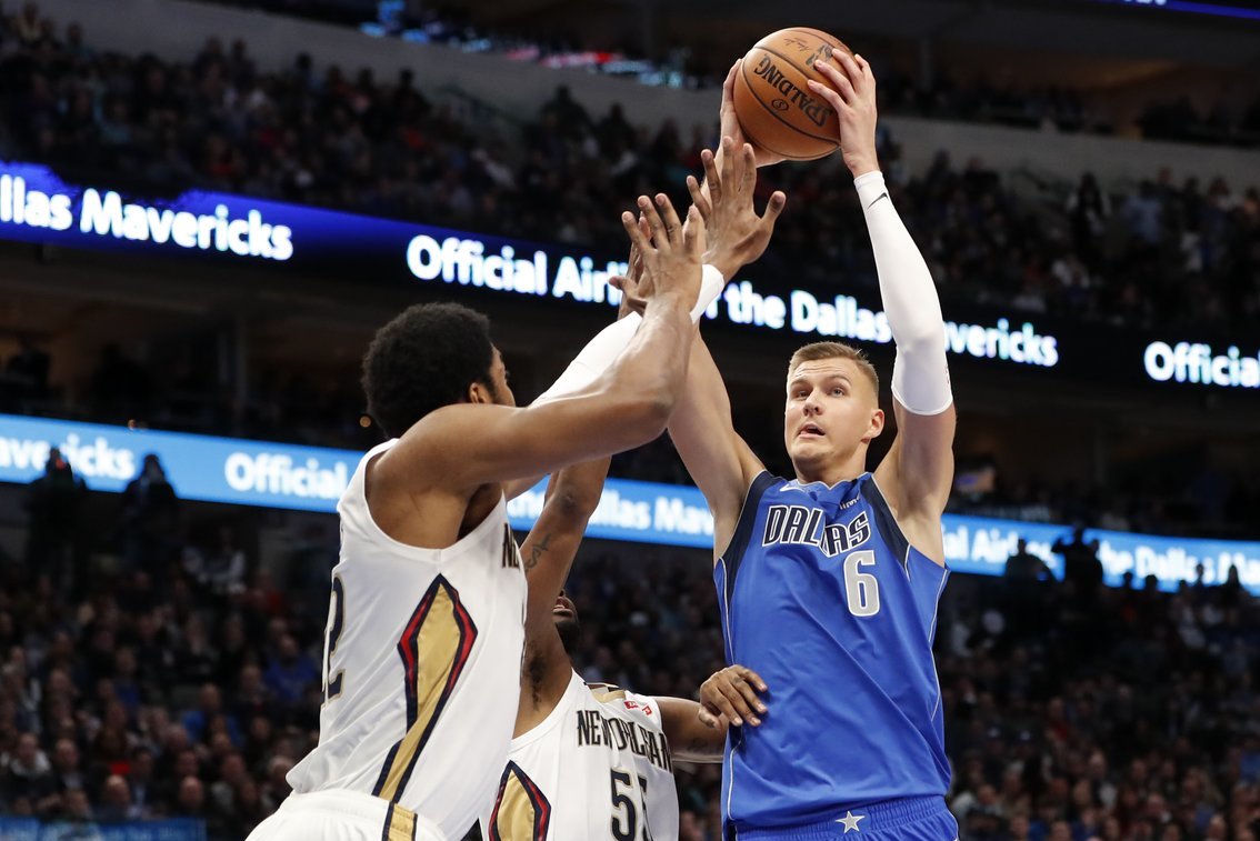 Kristapas Porzingis buvo rezultatyviausias komandos žaidėjas. (nuotr. SCANPIX)