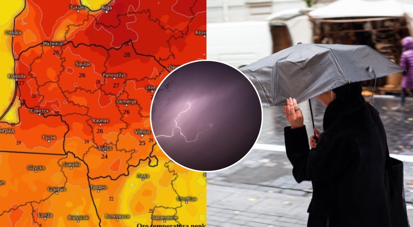 Naujausia sinoptikų žinia: štai kada Lietuvą talžys škvalas su kruša