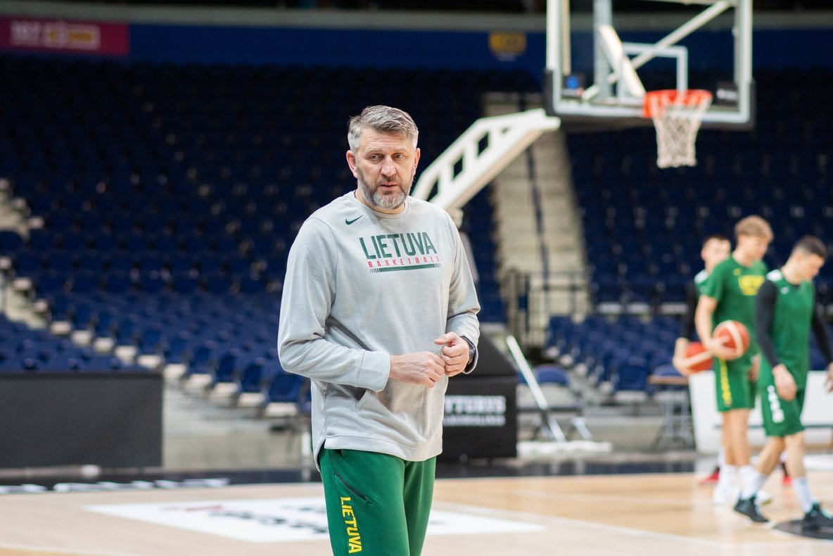 Rinktinės treneris Darius Maskoliūnas. (nuotr. Fotodiena/Justino Auškelio)