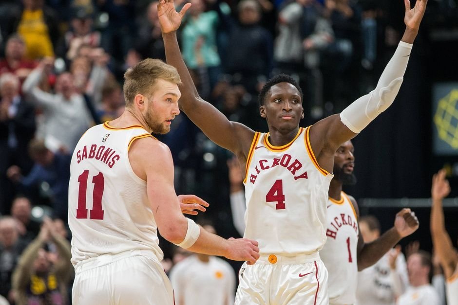 Domantas Sabonis ir Victoras Oladipo atsidūrė tarp geriausių NBA duetų (nuotr. SCANPIX)