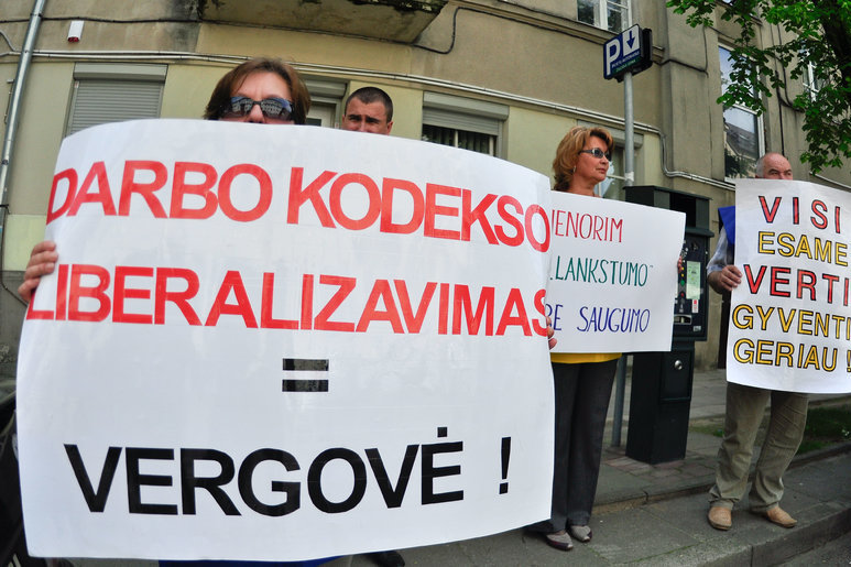 Darbo kodekso liberalizavimas (nuotr. Fotodiena.lt/Ievos Budzeikaitės)
