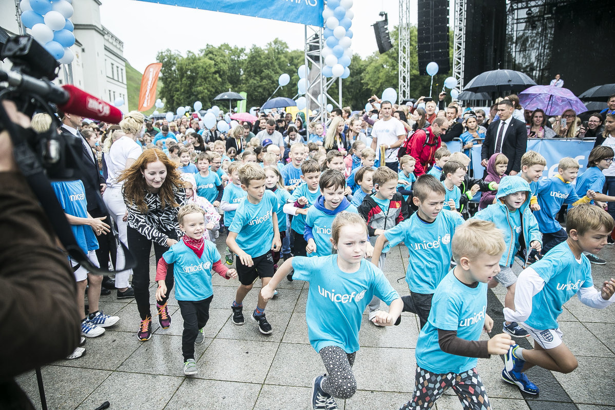 UNICEF vaikų bėgimas (nuotr. Organizatorių)
