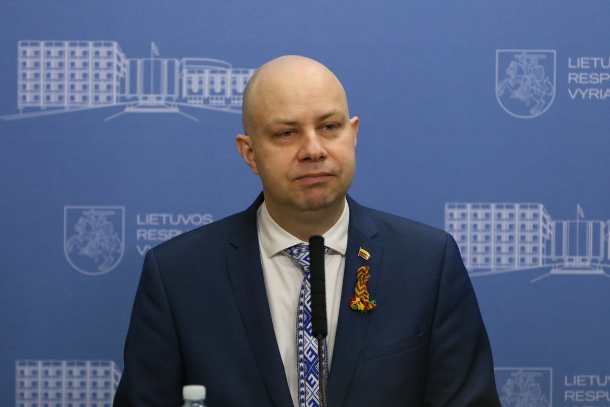 Valstybės ekstremaliųjų situacijų operacijų centro spaudos konferencija dėl naujų užsikrėtimo koronavirusu atvejų (nuotr. Broniaus Jablonsko)