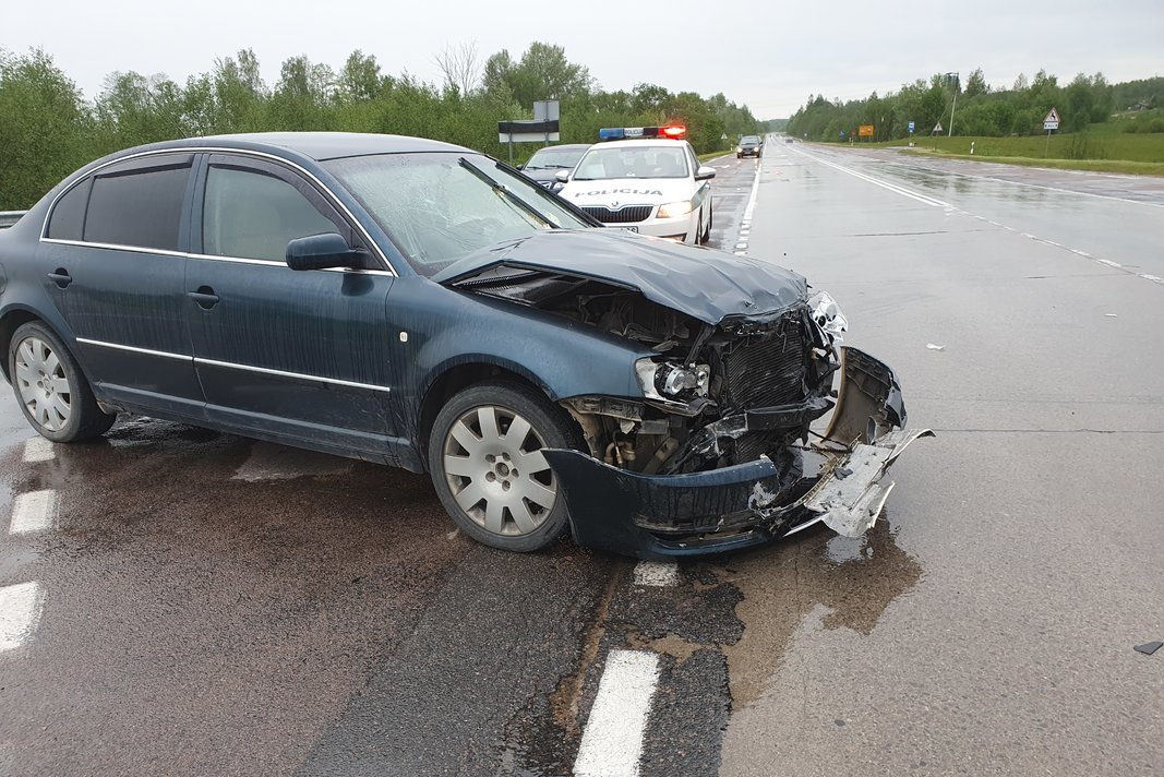 Vilniuje avariją sukėlė girtas pasienietis (nuotr. Broniaus Jablonsko)