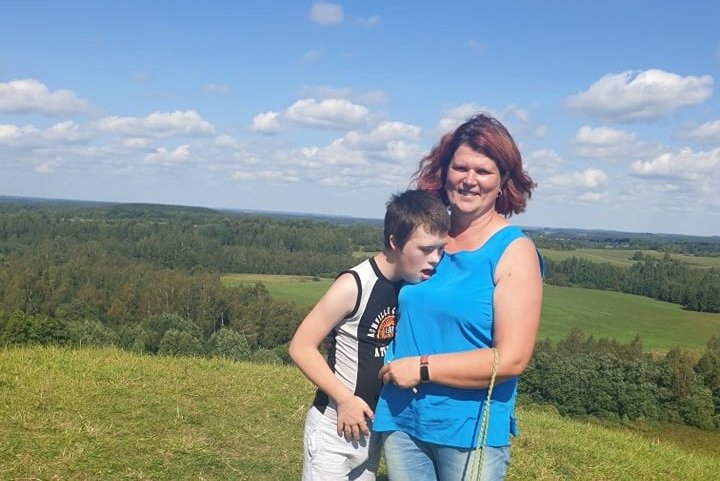Eglė Paulauskienė su sūnumi Justu. (nuotr. asm. archyvo)