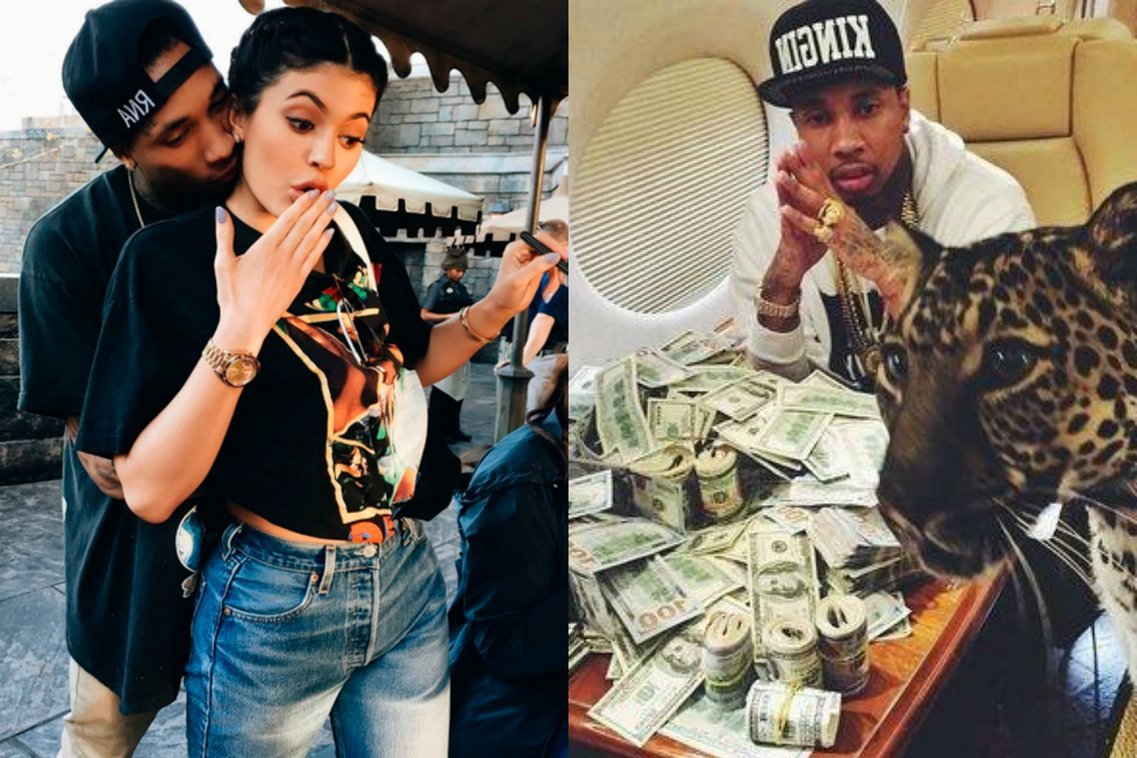 Kylie Jenner ir Tyga (nuotr. Instagram)