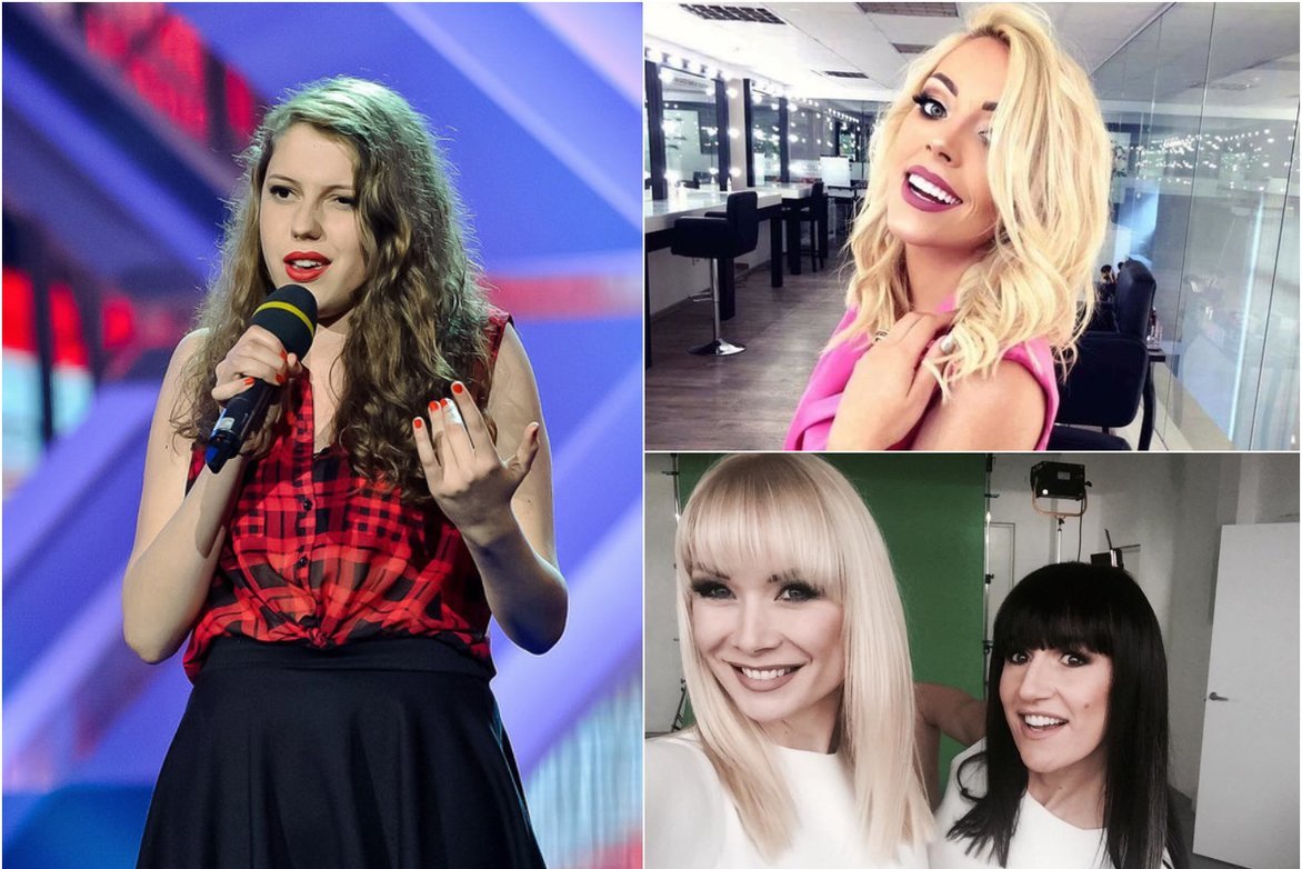 Žvaigždžių plaukų pokyčiai (tv3.lt fotomontažas)