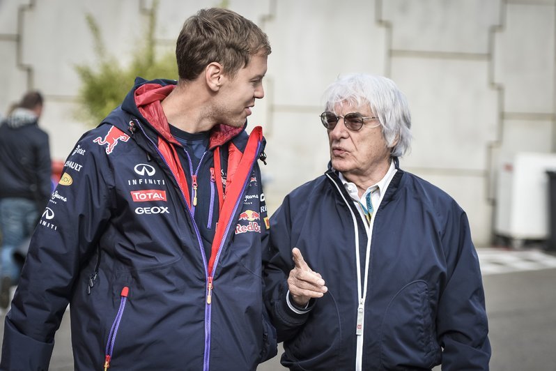 S. Vettelis ir B. Ecclestone'as (nuotr. SCANPIX)