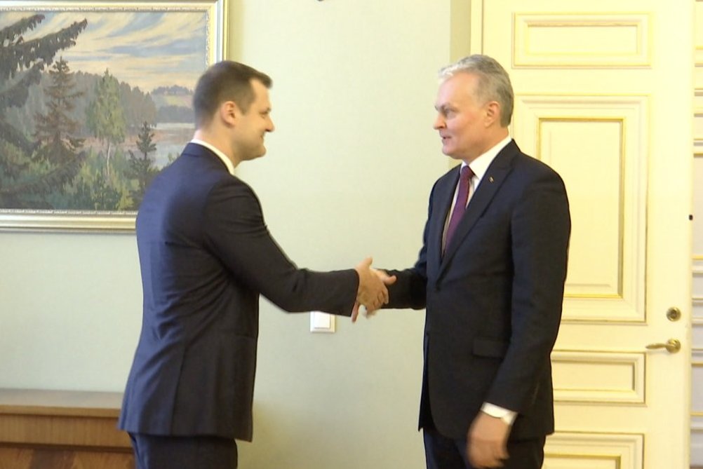 G. Paluckas ir G. Nausėda (nuotr. stop kadras)