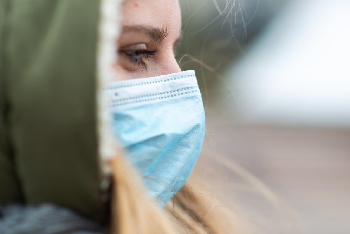 Medicininė kaukė (nuotr. Fotodiena/Justino Auškelio)