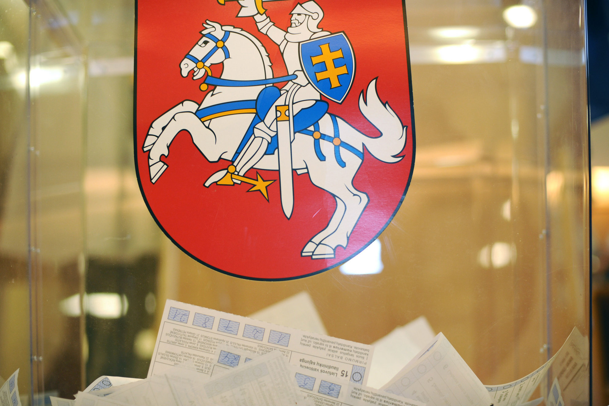 Rinkimų biuleteniai (nuotr. Fotodiena.lt/Roberto Dačkaus)