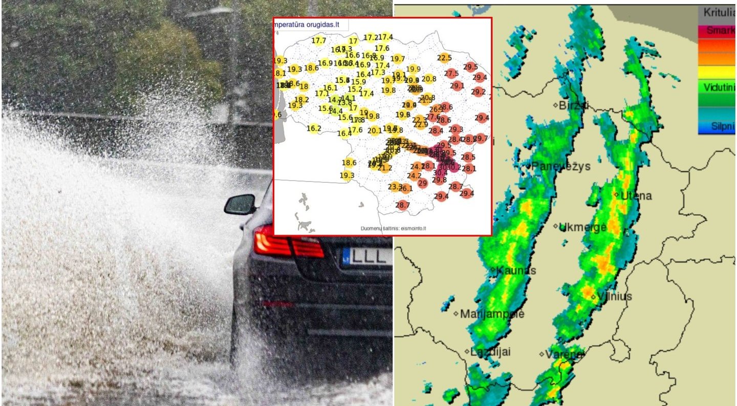 Naujausia žinia dėl orų: temperatūrų kontrastai Lietuvoje – net 15–16 laipsnių, situacija keisis kardinaliai