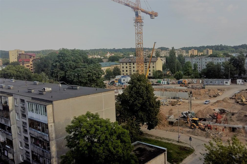 Statybos sostinėje Tuskulėnų gatvėje (nuotr. skaitytojo)