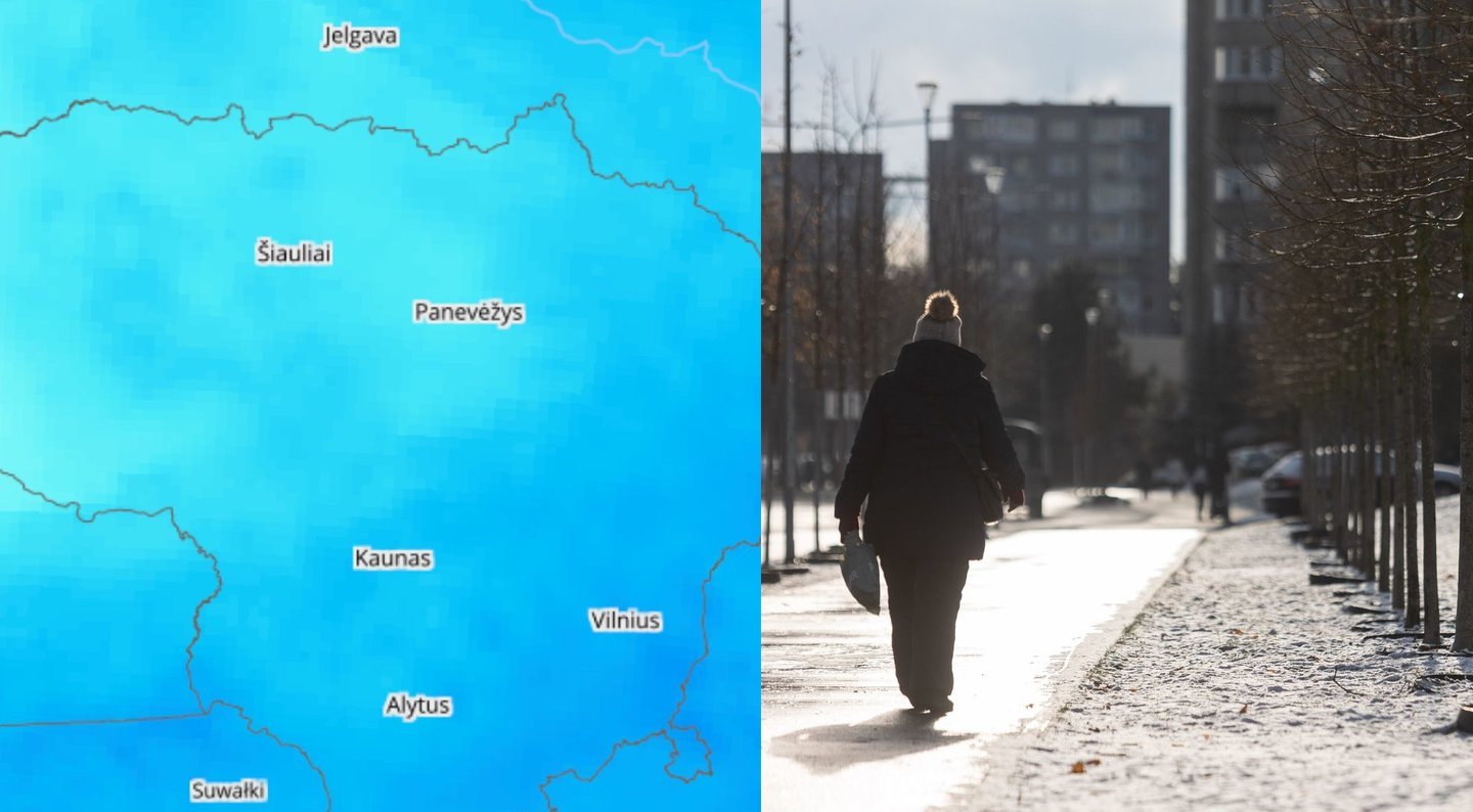 Lenkų orų modeliai rodo: štai kurie rajonai sulauks daugiausia sniego