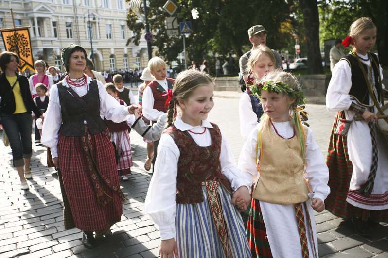 Festivalio „Skamba skamba kankliai“ eitynės (nuotr. Fotodiena.lt/Roberto Riabovo)