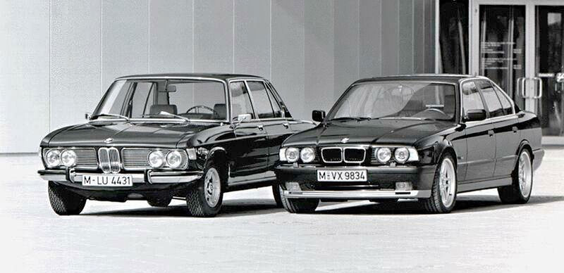 Dvi BMW modelių kartos