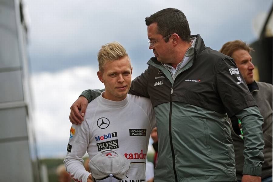 Kevin Magnussen sluttede som nr 9 i træningen