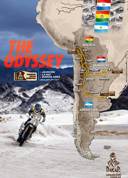 2017-ųjų Dakaro trasa (organizatorių nuotr.)