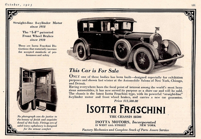 Isotta Fraschini reklama