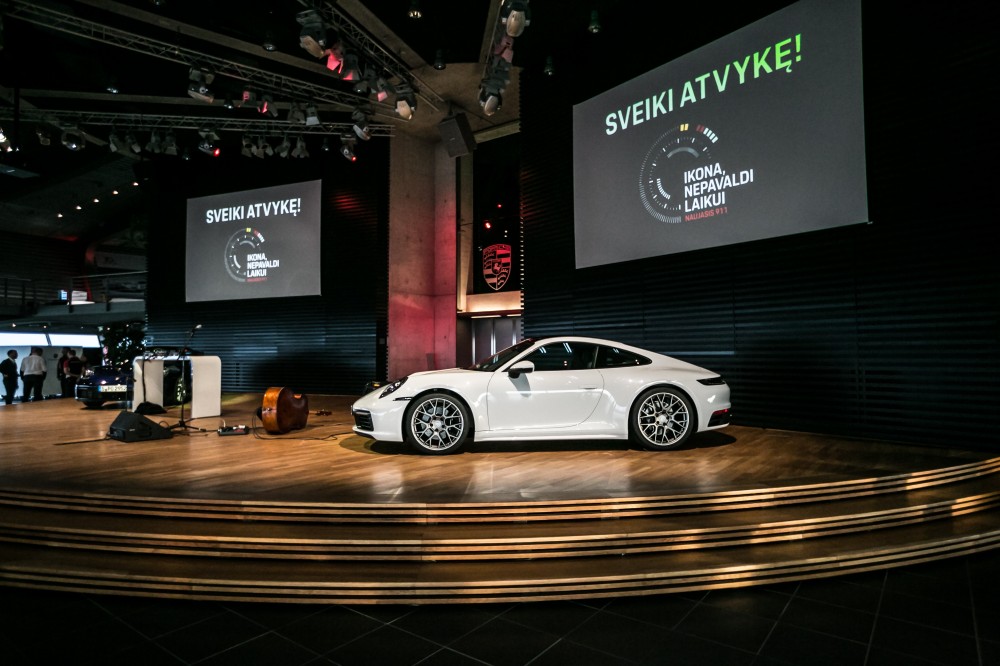 Akimirkos iš Porsche 911 pristatymo renginio