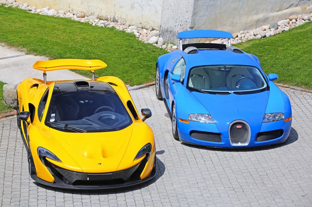 McLaren P1 ir Bugatti Veyron