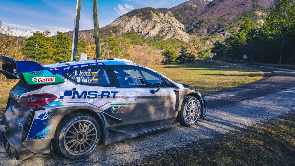 Deivido Jociaus vairuojama Ford Fiesta WRC