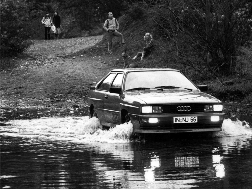 1980-aisiais pristatyta Audi Quattro