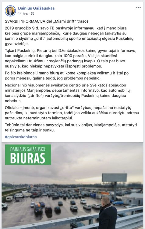 Ištrauka iš Seimo nario įrašo