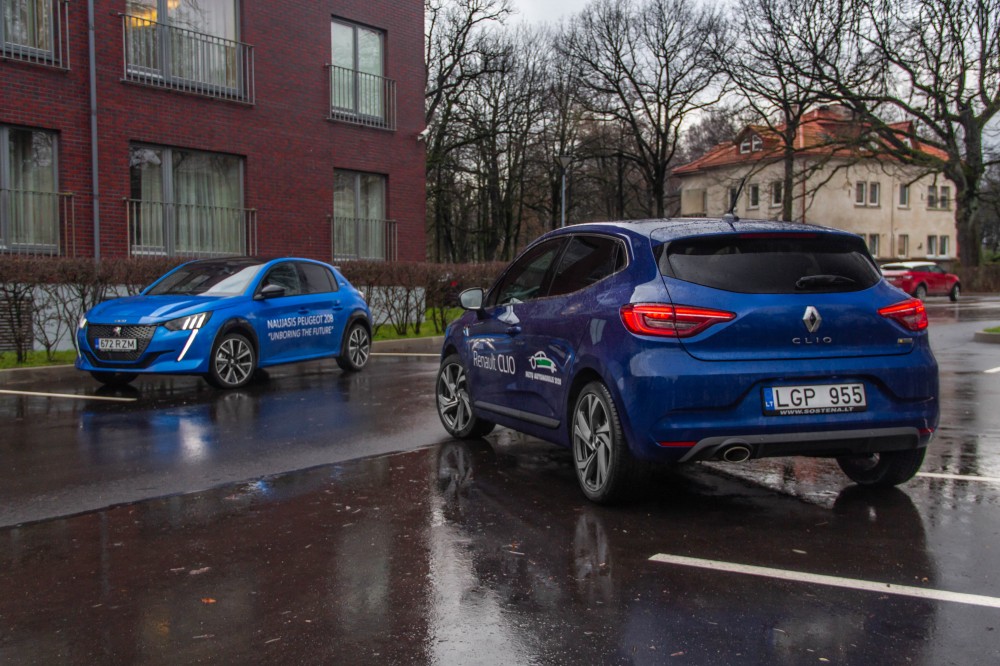 Peugeot 208 GT-Line ir Renault Clio RS-Line