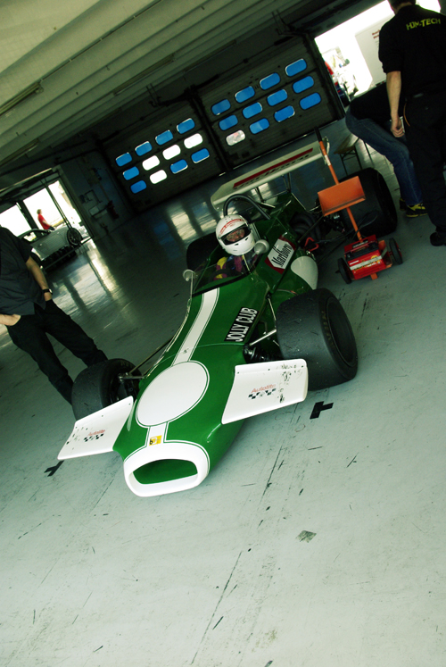 Hockenheimring trasoje matyti automobiliai