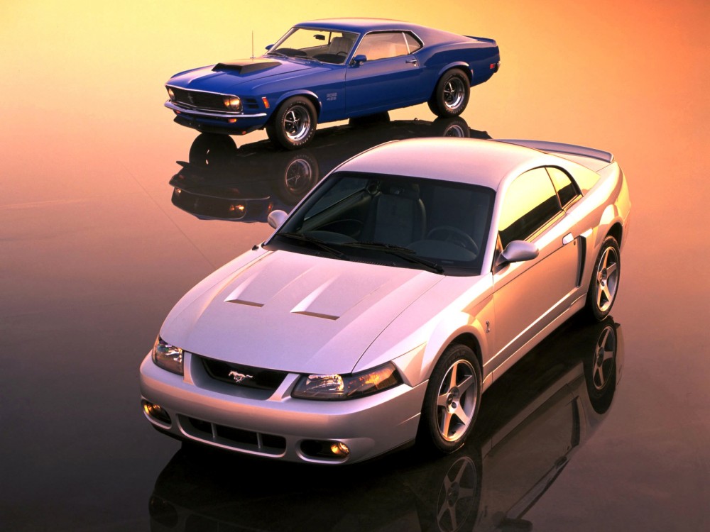 Dvi Ford Mustang modelio kartos