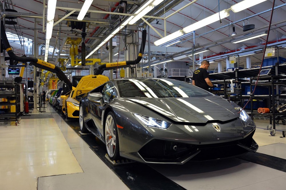 Itališko Lamborghini Huracan gamyba