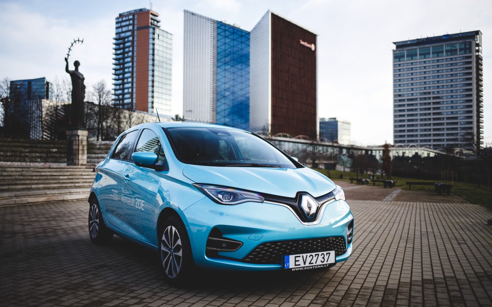 Lietuvoje pasirodęs Renault Zoe elektromobilis