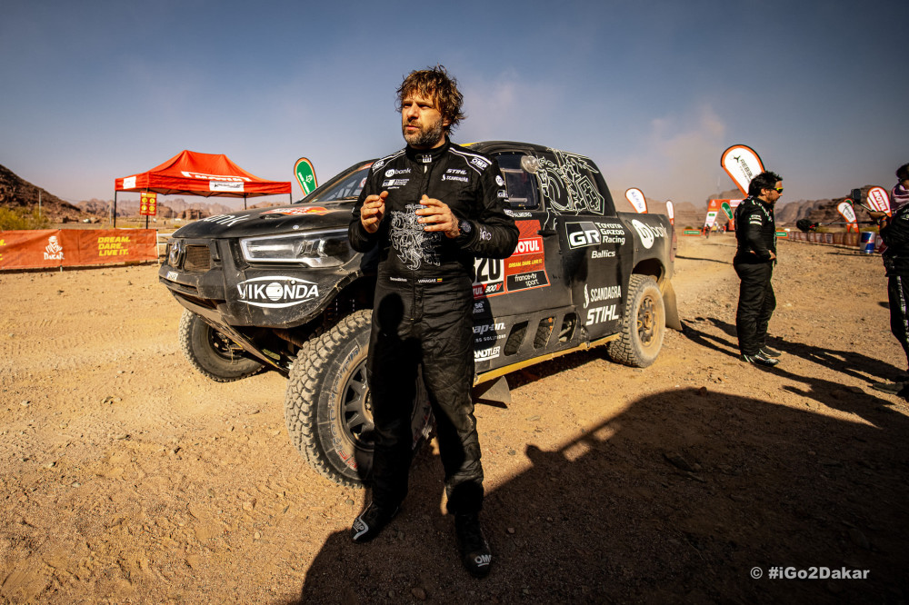 Benediktas Vanagas. 2021 Dakaro ralio akimirka.