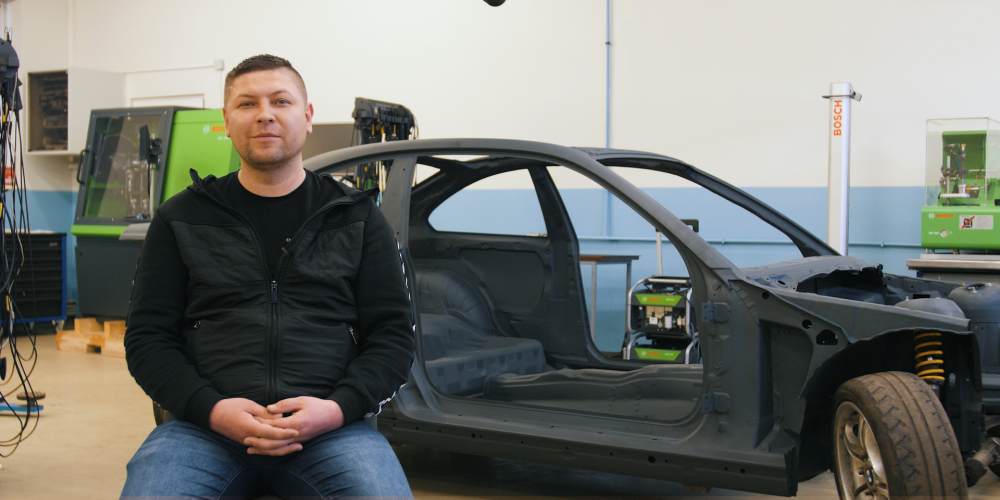 Kauno technikos kolegija kuria studentišką drifto komandą