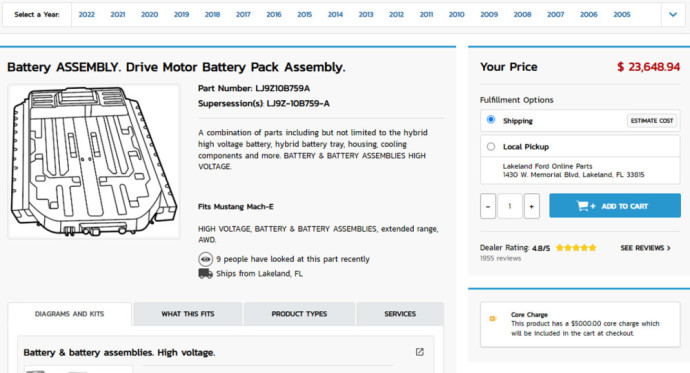 Nemaloni elektromobilių realybė: naują „Ford Mustang Mach-E“ baterija brangesnė už pigiausią markės pikapą